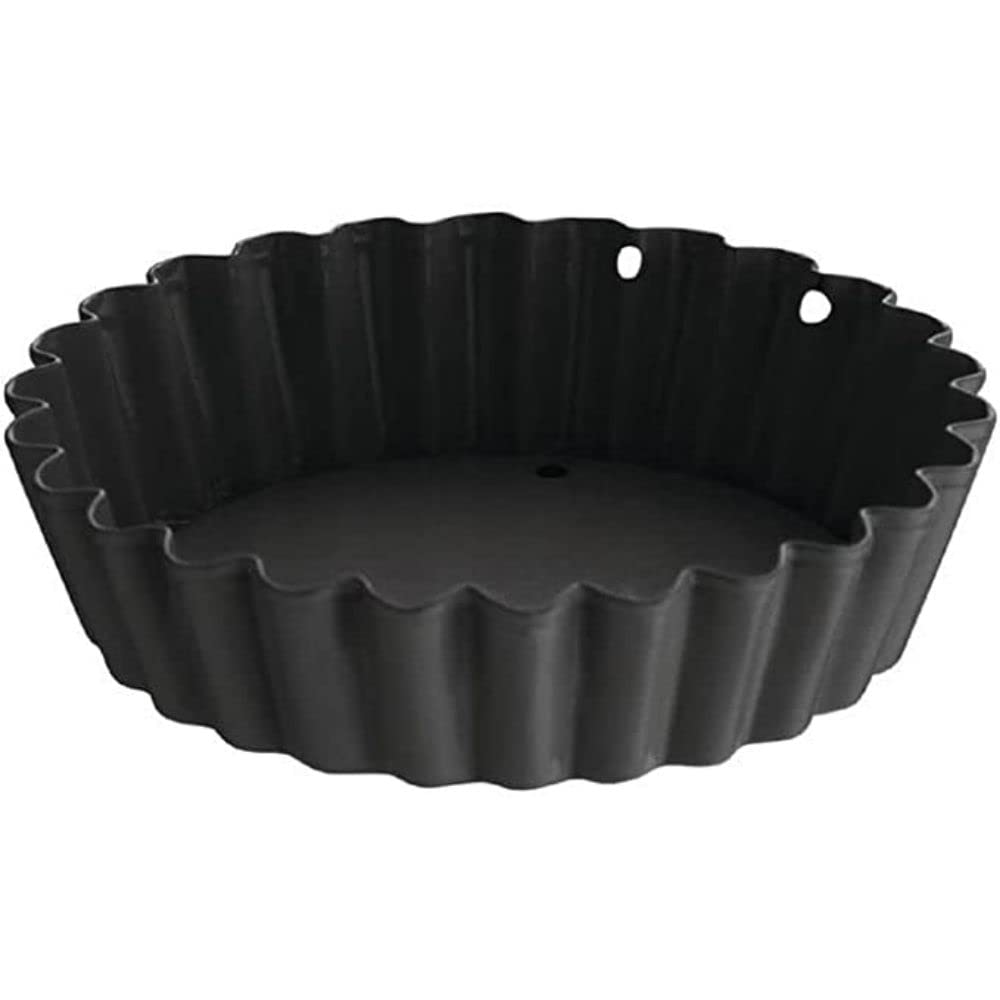 Vogue Mini Quiche Tin Non-Stick With Removable Base 80mm (3 pack) CW990