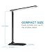 Vont Dimmable LED Desk Lamp - Elegant, Modern and Adjustable - 3 Colors - 5 Brightness Levels - Reading, Studying & Relaxation Modes -Environmentally Friendly - Black