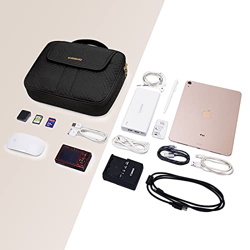 BAGSMART Electronic Organizer,Travel Cable Bag,Double Layer Tech Bag