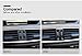 wroadavee Carbon Fiber Console Air Vent Outlet Knob Cover for Benz C Class W204 2010-2013