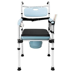 Mefeir Folding Commode Chair for Toilet w