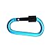 5PCS Assorted Colors Aluminum Carabiner Clip D Shape Spring Buckle Keychain for Home,Camping,Hiking and Traveling