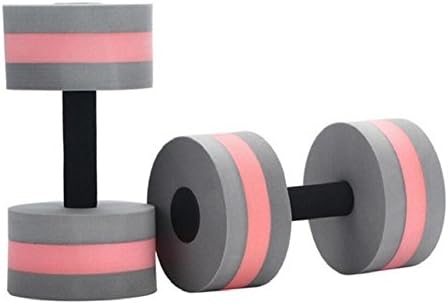 MonstGear Water Aerobics Dumbbell Medium EVA Foam Aquatic Barbell Fitness Pool Exercise-GREY