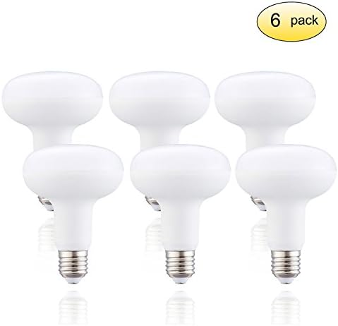 BR30 Flood Light LED Not Dimmable 12 Watt LED Light Bulb(100 Watt Equivalent),120 Volt 1320 Lumens E26 Medium Base Indoor Flood Light Bulb 3000K Soft White Glow Flood LED(6 Pack)