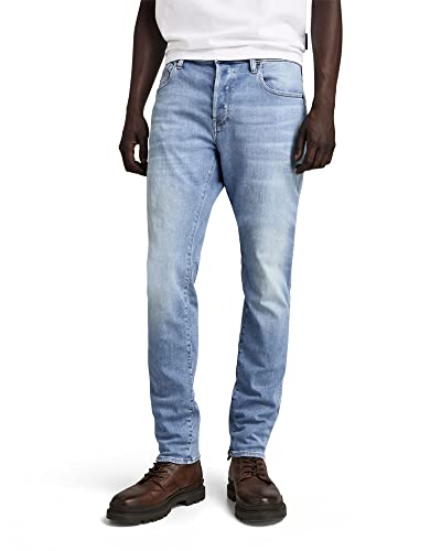 G-Star Men's 3301 Slim Jeans, Blue (lt indigo aged 51001-8968-8436), 38W / 38L