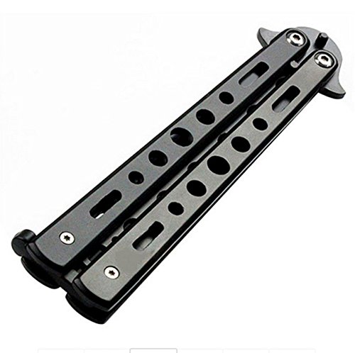 Generic Metal Practice Bali Song Butterfly Trainer Knife Black 31 4136gapL7lL