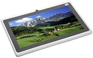 ColaPad 7" Inch Quad Core DDR3 8G 1024*600 HD Resolution Dual Camera Android 4.4 KitKat 5 Point Capactive Touchscreen Google Play   Pre-loaded 3D-Game Supported External 3G Dongle Tablet PC White