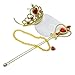 Yosbabe Princess Sofia Rapunzel Dress up Accessories 5 Gifts Set for Girls Gloves Tiara Crown Necklace Wand Earrings (gold)