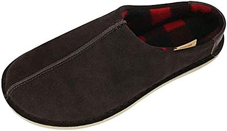 mens suede clog slippers