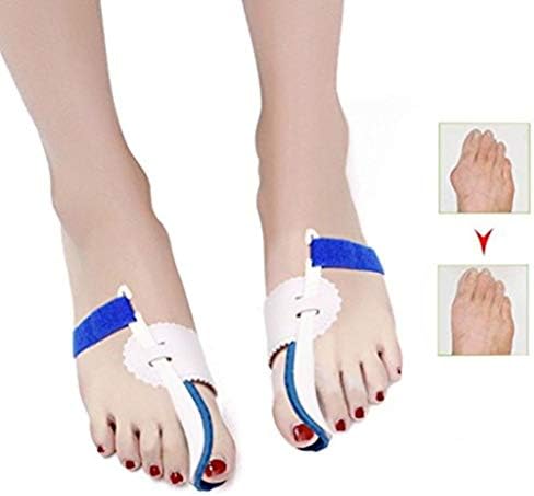 WGE Hallux Valgus & Bunion Correction Pads Pain Relief,One Pair of Orthopedic Adjustable Straightener Protector Pads for Night Time Use (2 Pair)