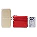 Women's Genuine Leather Coin Purse Mini Pouch Change Wallet with Key Ring,red