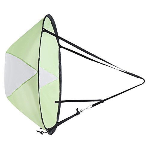 Sumerlly Kayak Boat Wind Sail Canoe Sup Paddle Board Sail with Clear Window Fishing Rowing Boat Inflatable Outboard Drifting