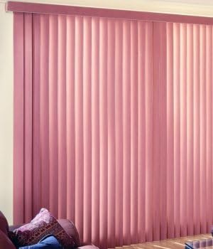 Made-to-Order Super Saver Vertical Blinds, Fabric, 78W x 84H, Contrast Tan