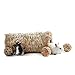 Niteangel Natural Hideaway Grass Tunnel Ball Toys for Rabbit Chichilla Guinea Pigs Degu Bunny, 13.5-inch