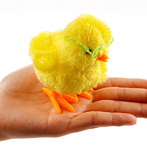 FUNNISM 12 Wind-Up Jumping Cute and Colorful Bunny and Chicken Toys for Easter Basket Fillers,Easter Egg Hunt,Treasure Chests,Classroom Prize Supplies,Birthdays,Kids Gifts and Party Favors - Thumbnail 6