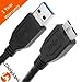 Storite OEM SuperSpeed USB 3.0 Cable A to Micro B - 1 Feet - 35cm - 0.35M Length - for WD/Seagate/Clickfree/Toshiba/Samsung External Hard Drives