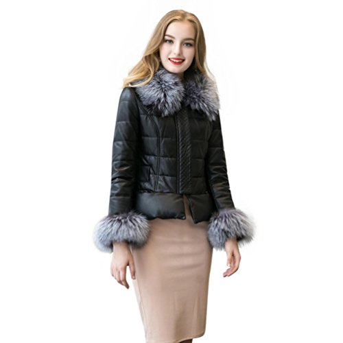 Vovotrade New Winter Women's Down Cotton Parka Faux Fur Collar Zipper Jacket Coat (S) Vovotrade New Winter Women's Down Cotton Parka Faux Fur Collar Zipper Jacket Coat (S)