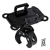 Aokay Universal Bike Phone Mount Bicycle Handlebar Cellphone Mount 【with 1 Additional Strap 】for Iphone 6 6S plus 5S 5C 4S, Samsung S7 S6 Note 4,Nexus 5,Huawei and More (Type B-Black)