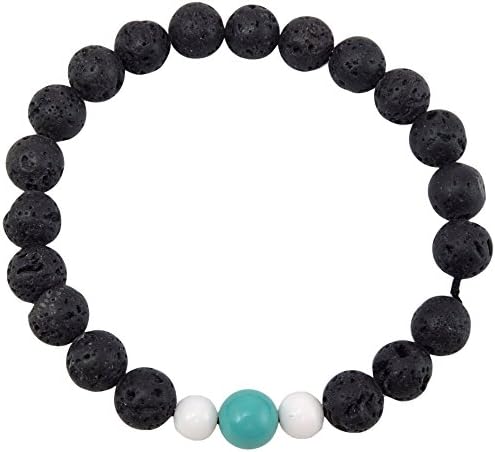 Chakra Crafts Volcanic Natural Lava Yoga Meditation Healing Wrist mala Bracelet CL-4