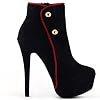 Show-Story-Chic-Sassy-Black-Red-Slip-On-Vogue-Latest-Stylish-PumpsLF80829BK409USBlack