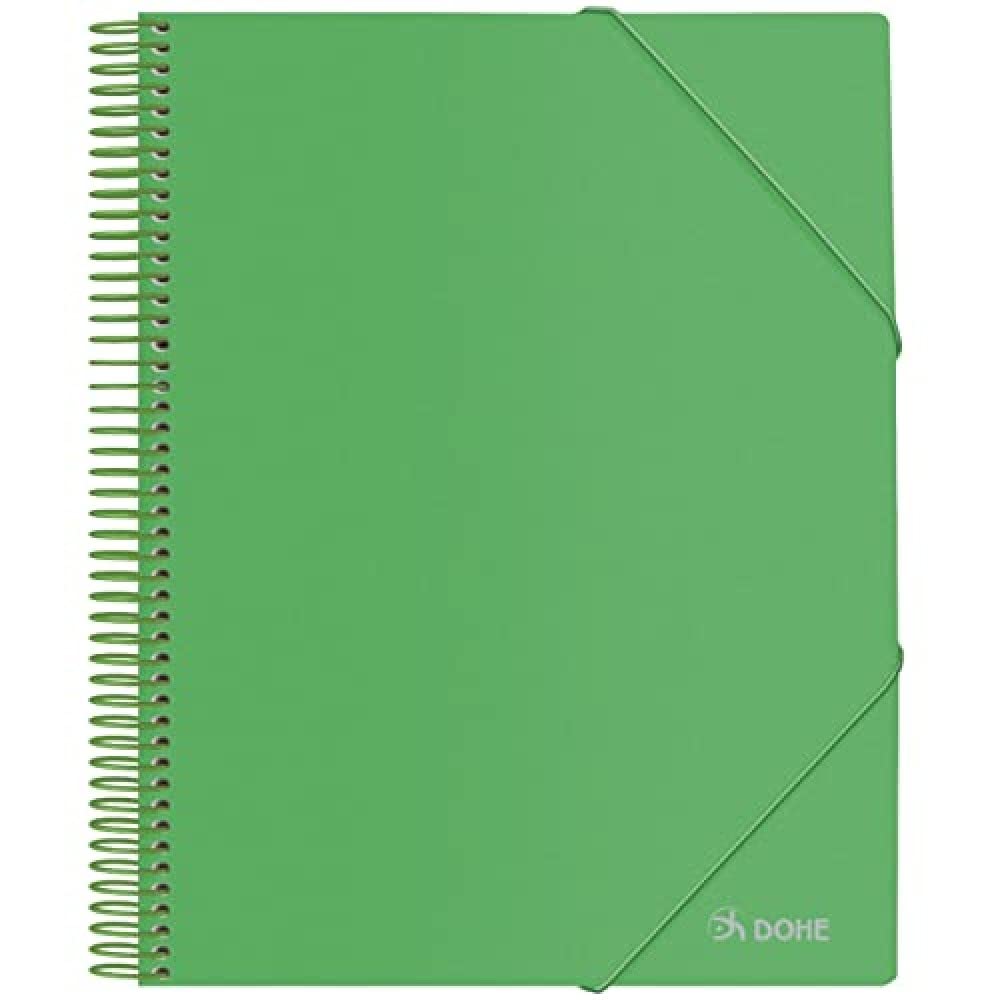 Dohe - 20 Binder (40 mic) A4 Spiral Binder - Green
