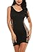 Avidlove Women's Fishnet Lingerie Mesh Chemise Babydoll Mini Dress Bodysuit Navy Blue
