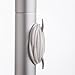 Aluminum Sectional Flag pole Kit With 3'x5' American Flag Gold Ball Kit For Hardware Outdoor Garden School Halyard Pole Hardware 25FT,Silver