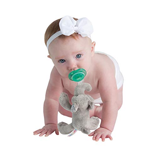 Nookums PaciPlushies Buddies Adapts to Name Brand Pacifiers, Suitable