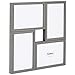 VonHaus 4X Decorative Collage Picture Frames Multiple 4x6 Photos - Grey Wooden Hanging Wall Photograph Frame 9 Openings - Ideal as Personalized Gift for Friends and Family