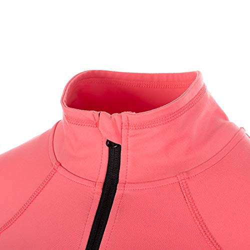 Dolcevida Women's Slim Fit Workout Track Jackets Full Zip Stretchy Warm up Active Running Jacket with Thumb Holes (Desert Rose, L)