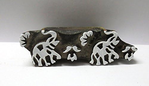 Curio Collectibles Indian Wooden Hand Carved Wood Stamp Perfect For Clay Impressions