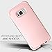 DUEDUE Galaxy S8 Case,Samsung Galaxy S8 Case, 3 in 1 Shockproof Heavy Duty Hybrid Hard PC Soft Silicone Rubber Rugged Bumper Full-Body Protective Cover Case for Woman Girls,Rose Gold