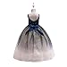 Glamulice Champagne Flower Girls Dresses Wedding Bridesmaid Princess Spaghetti Strap Sparkle Tulle Ombre Dress Birthday Party Pageant Dance Ballgown Navy Blue Girl Fancy Holiday Formal Maxi Gown 11 12