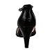 Chase & Chloe New Kimmy-36 Women's Teardrop Cut Out T-Strap Mid Heel Dress Pumps