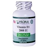 Halal Vitamin D3 2000 IU (60 Tablets - Daily Supplement) - Madina Vitamins (Halal Vitamins)
