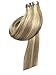 Tape in Hair Extensions with Highlights Golden Brown with Blonde Hair Invisible Tape ins Silky Straight Seamless Skin Weft Human Remy Real Hair Glue in Extensions (16 inches, 12-613)