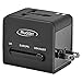 Mudder US UK EU AU Universal All in One International Travel Power Plug Adapter Charger with 2 USB Ports 1A for Cell Phone (NO Voltage Conversion)