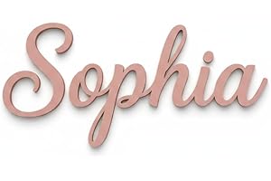 Wooden Name Sign - Nursery Name Sign for Baby Girl or Boy Room with Custom Wooden Letters Baby Shower Gift Wood Name Sign Nur