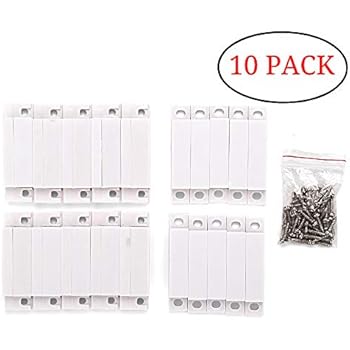Gufastore 10pcs Surface Mount Alarm 10W 100V 0.5A in Max Magnetic Contact Ideal for Door Window Security