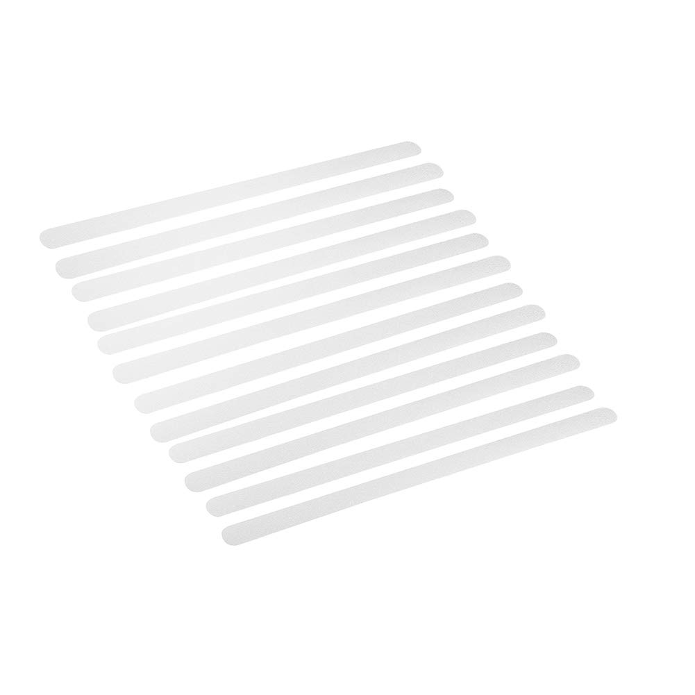 ZJchao Safety Anti-Slip Tape, 12-Strips Floor Stair Adhesive Non Skid Grip Tape Transparent No Trace Invisible Non-slip Bathroom Stairs Protecting the Elderly