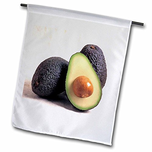 3dRose fl_4229_1 Garden Flag, 12 by 18-Inch, Avocado
