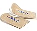 SQHT Adjustable Orthopedic Heel Lift - Height Increase Insoles for Leg Length Discrepancies and Achilles Tendonitis, Heel Cushion for Heel Pain, Heel Spurs (Beige: Small-Women's 4.5-9.5|Men's 6-8.5)