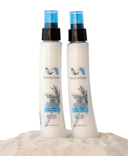 Unique 2-in-1 Natural Coco-Vanilla Body Cream &amp; Spray - 8.10 Oz SET OF 2