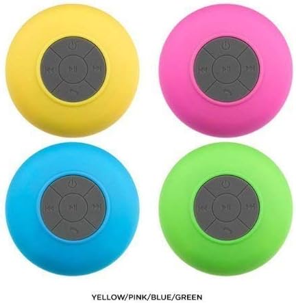 Indomidas Wireless Waterproof Bluetooth Shower Speaker Hands Free Speakerphone Mini Speakers(Color Pink)