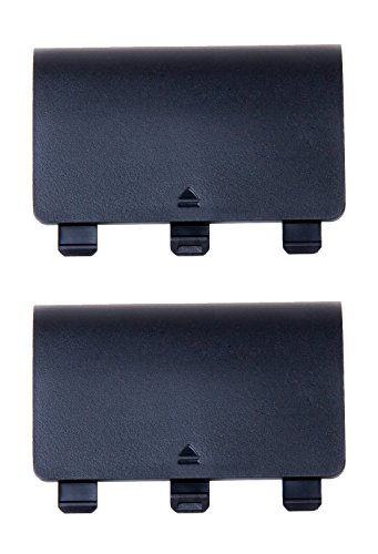 2X Battery Cover Door for Xbox One Wireless Controller(Black)