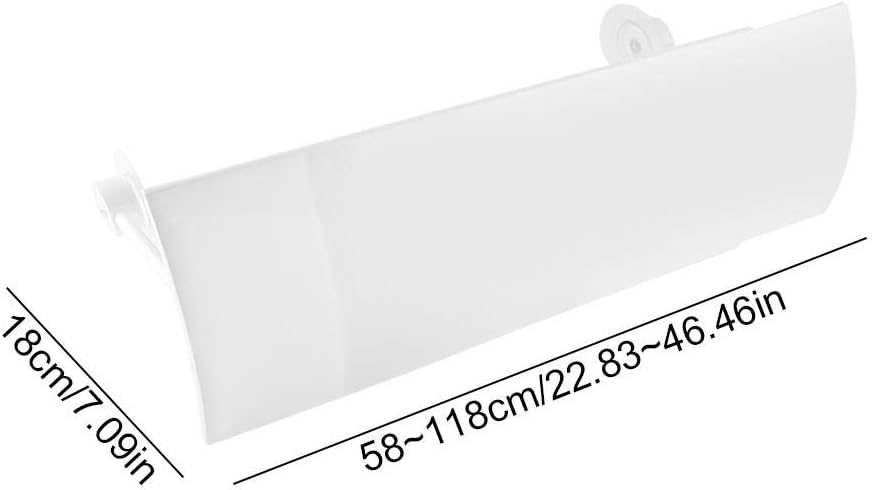 Fdit Household Air-Conditioner Wind Deflector Air Guide Cover Plastic Anti Direct Blowing Adjustable Scalable Baffle White - Image 3