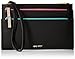 Table Treasures Tri Zip Wristlet Wristlet, BLACK, One Size