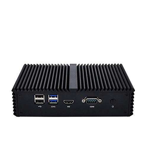 QOTOM-Q555G6 Mini PC 6 LAN Intel Core i5 7200U Pfsense Firewall Micro Computer Router Server Linux Ubuntu Barebone PC,Support AES NI