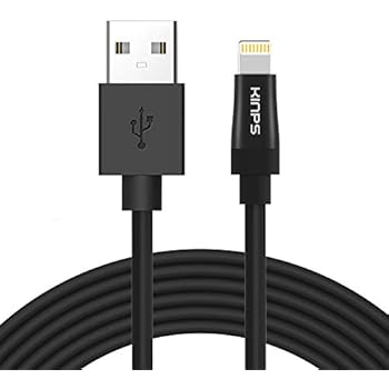 KINPS Apple MFi Certified Lightning to USB Cable iPhone Charger Cord (10ft/3m) Super Long Compatible with iPhone Xs/XS Max/XR/X/8/8 Plus/7/7 Plus/6S/6S Plus/6/6 Plus/SE, iPad Pro/Air/Mini (Black)