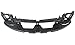 Evan-Fischer Header Panel Compatible with Lincoln Aviator 03-04 Grille Opening Panel
